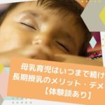 母乳育児はいつまで続ける？長期授乳のメリット・デメリット【体験談あり】