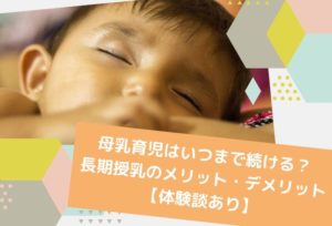母乳育児はいつまで続ける?長期授乳のメリット・デメリット【体験談あり】