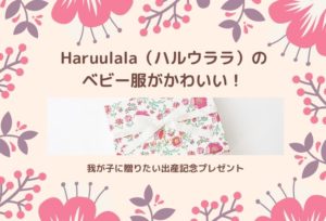 出産祝いは自分では買わないものをあげたい！ハルウララのベビー服が選ばれる理由